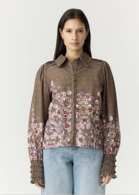Hovedbilde YAS Somellu Shirt Timber Wolf