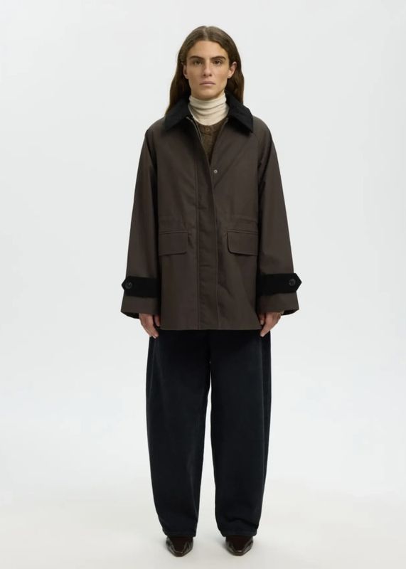 Selected Femme Wilma Waxed Jacket Delicioso