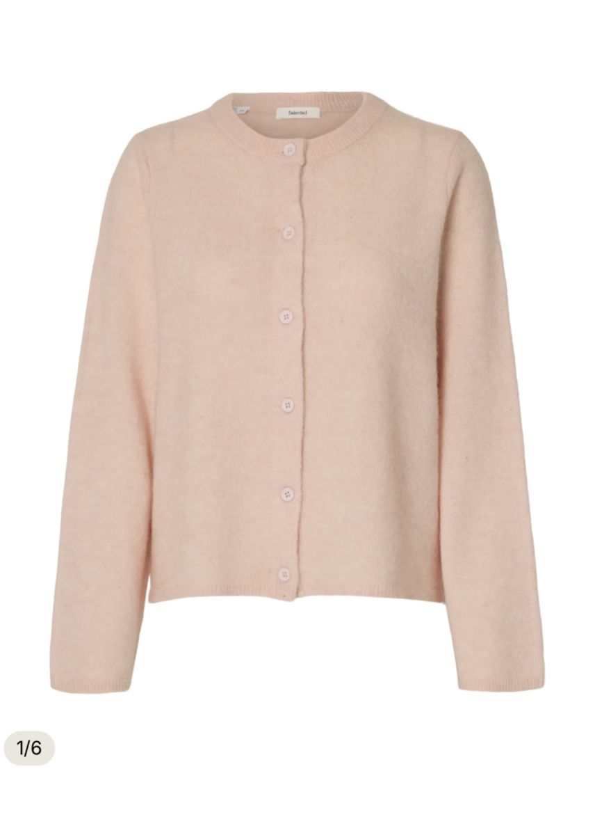 Selected Femme Lulu new knit Cardigan Pale Dogwood MELANGE
