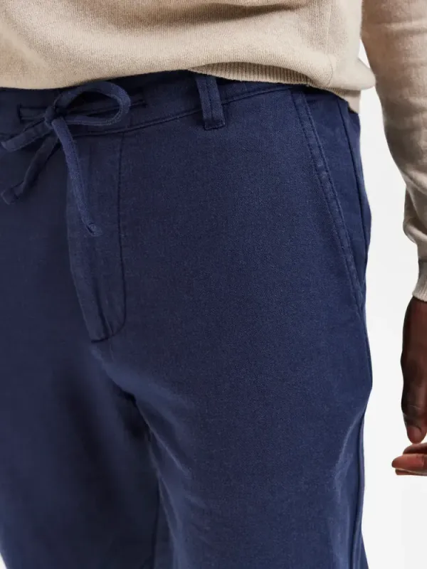 Selected Homme Brody Linen Pant Dark Sapphire