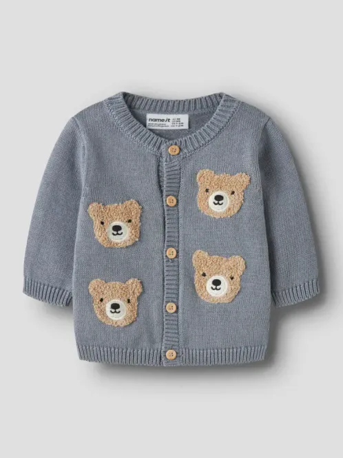 Hovedbilde Name It Obase Knit Cardigan Combed Ring Spund Børsta Bomull ...