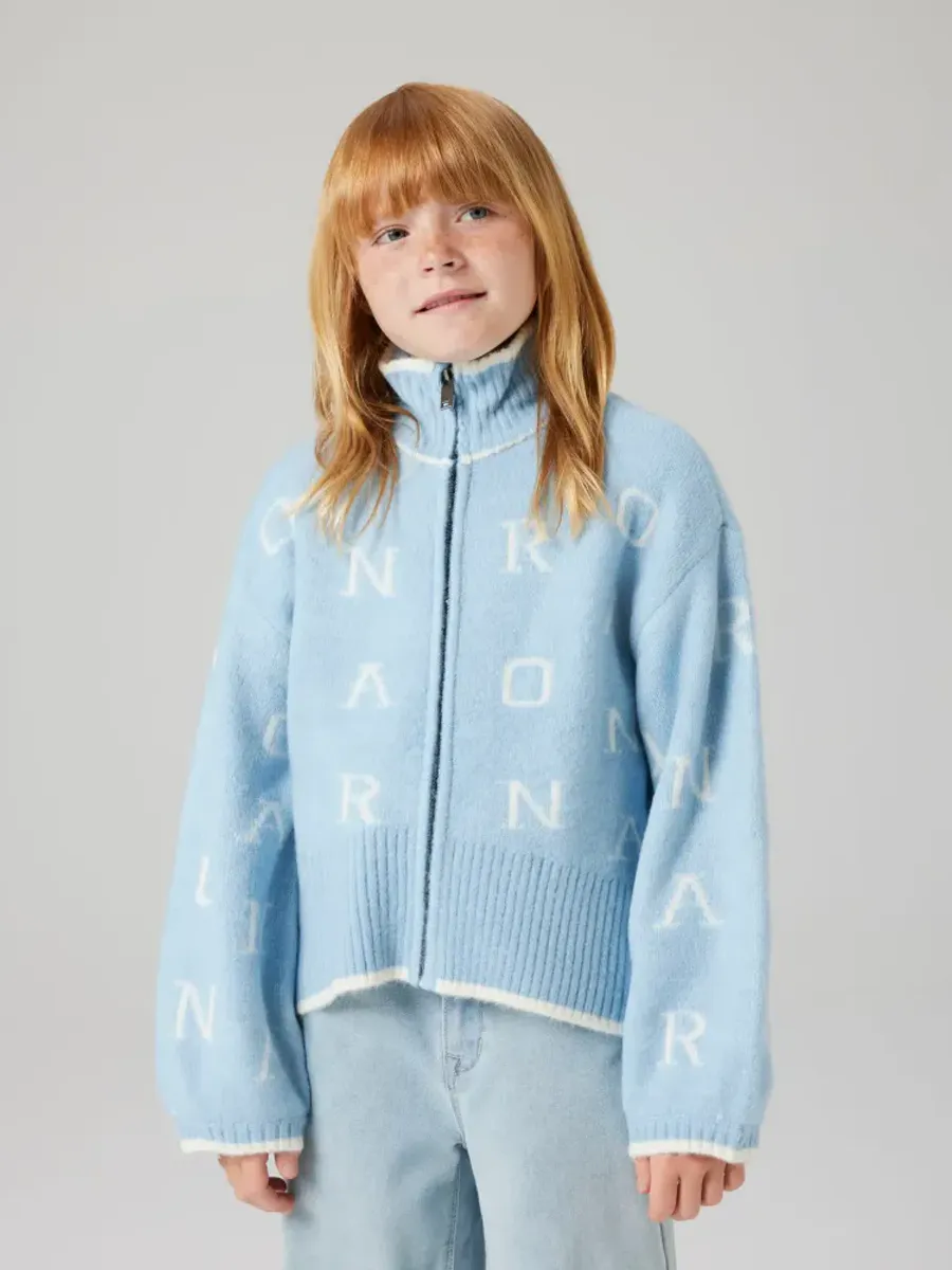Name It Fofleliana Oversize Knit Jacket Cashmere Blue