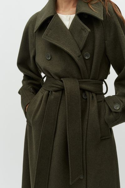 Hovedbilde MbyM Odonna Coat Dusty Olive Melang Kåpe