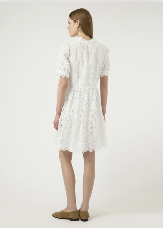YAS Holi Dress Star White
