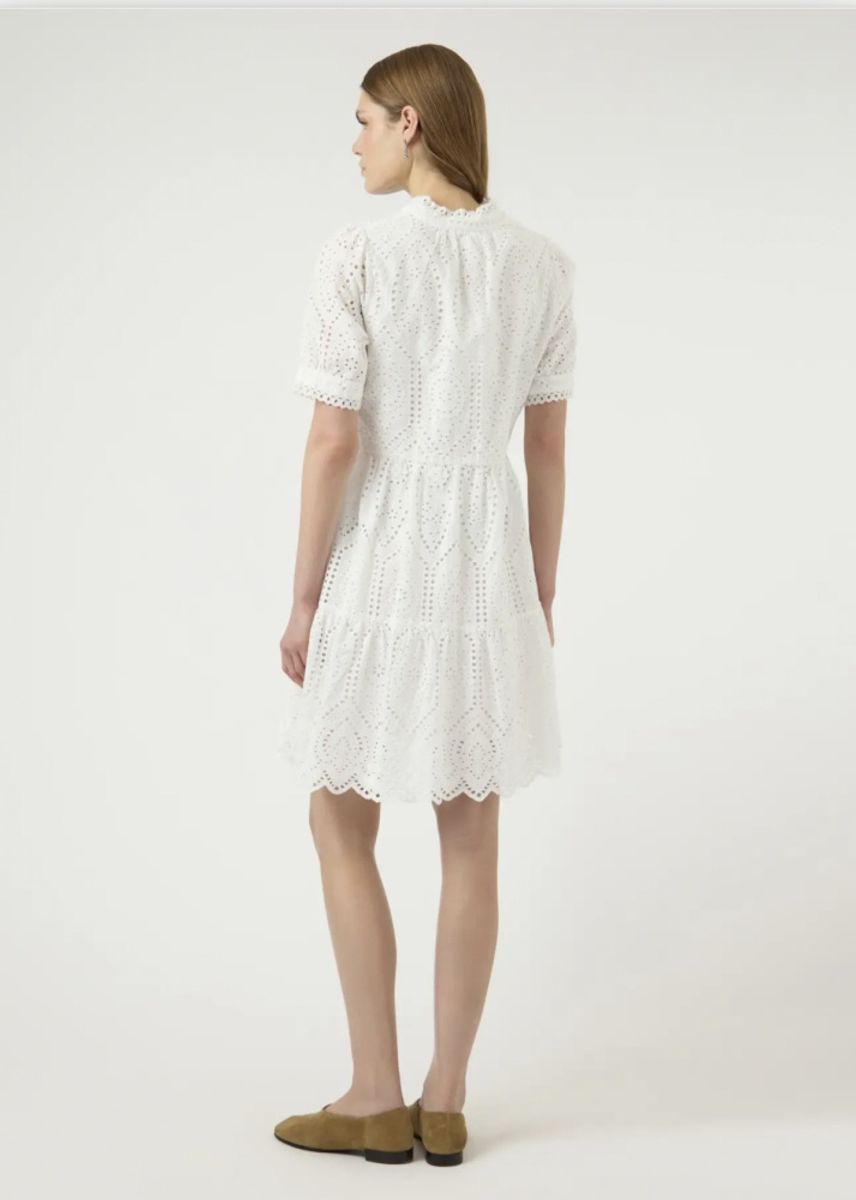 YAS Holi Dress Star White