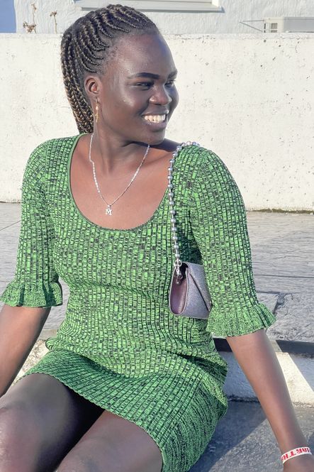 Hovedbilde Ganni Mini Dress Kelly Green 
