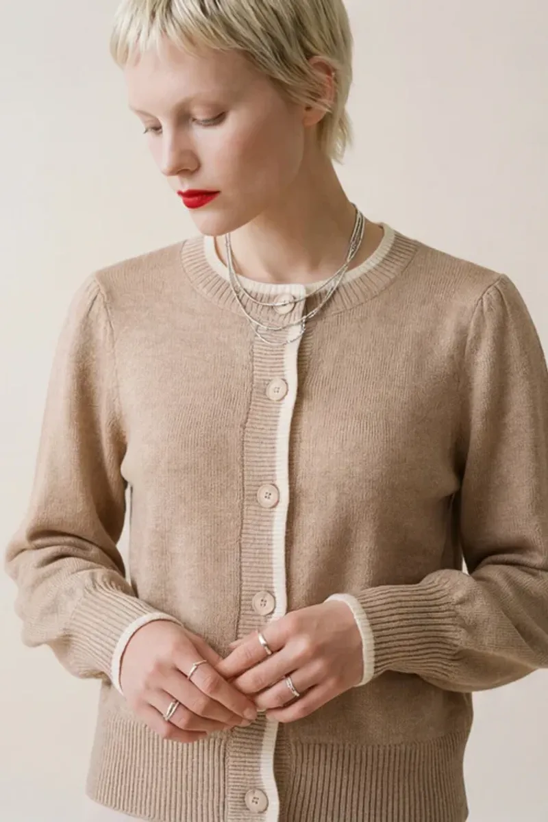 Woodling Malin Cardigan Sand
