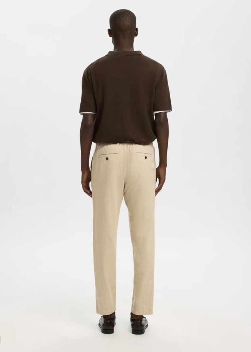 Selected Homme Brody Linen Incens mixed Oatmel