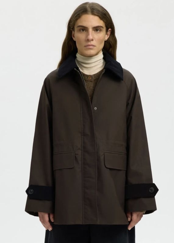 Selected Femme Wilma Waxed Jacket Delicioso