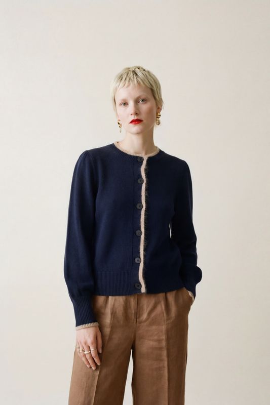 Woodling Malin Cardigan Midnatt