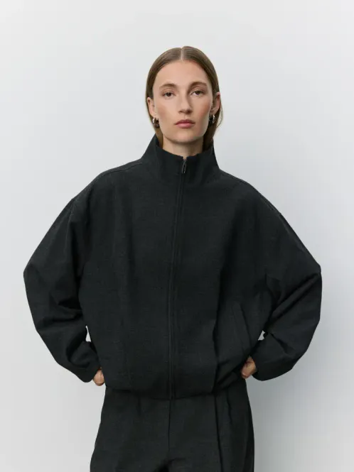 Hovedbilde Sofie Schnoor Becky Suting Bomber Jacket Dark Grey