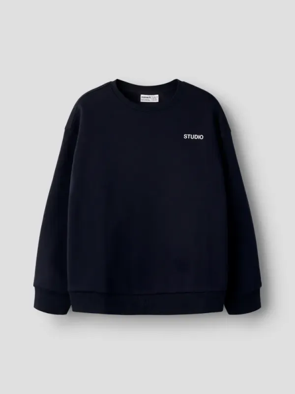 Name It Sweat Dark Sapphire / Bright White Print