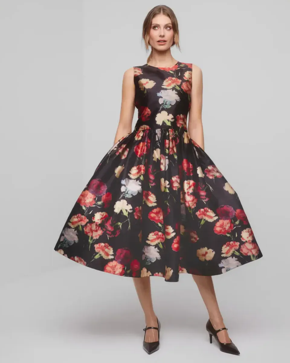byTiMo Taffeta Midi Dress Poppy