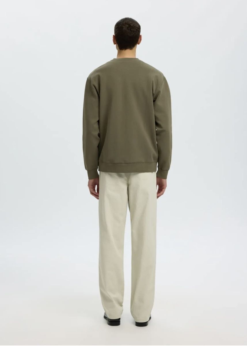 Selected Homme Tom Soft Crew Neck Sweat Kalamata