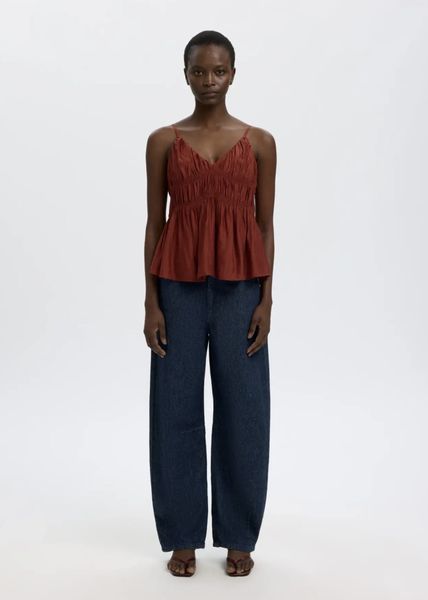 Hovedbilde Selected Femme Loose Barrel Hanny Jeans Dark Blue Denim 
