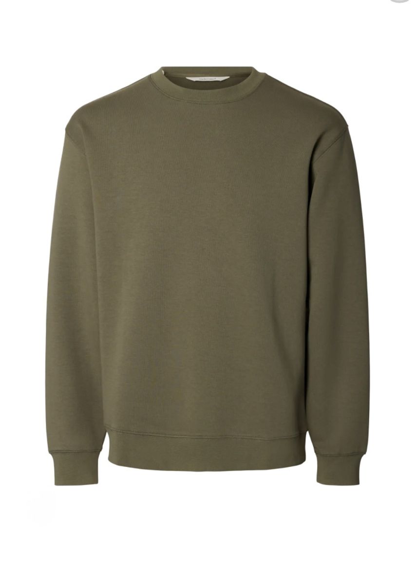 Selected Homme Tom Soft Crew Neck Sweat Kalamata
