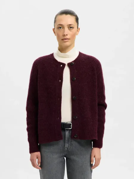 Hovedbilde Selected Femme Lulu Short Cardigan Fig Black Core