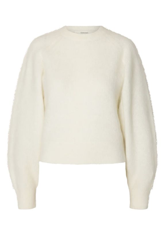 Selected Woman Mira Knit Short Egret