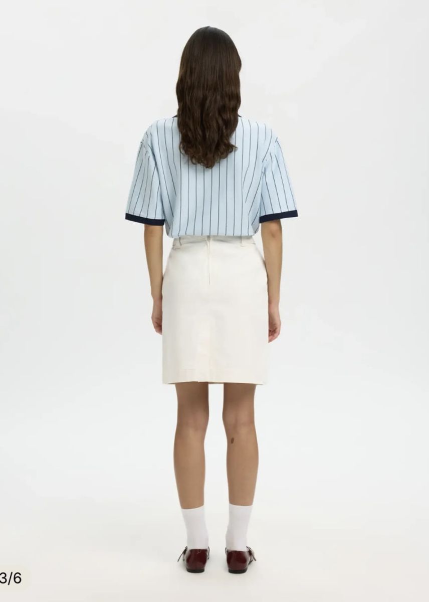Selected Femme Skirt Hotel Amour Egret 