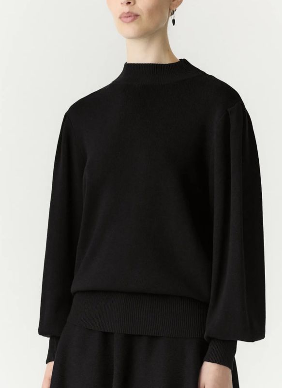 Yas Fonny Knit Pullover Black