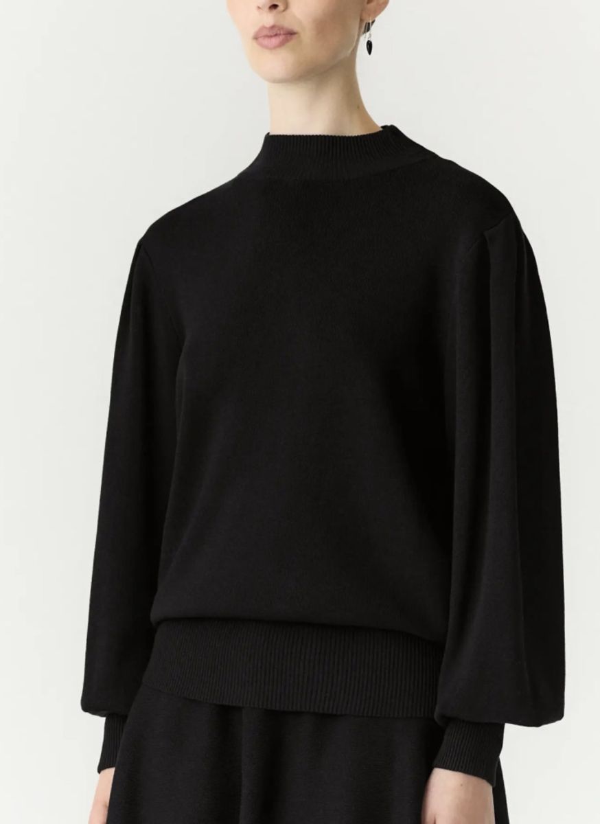 Yas Fonny Knit Pullover Black