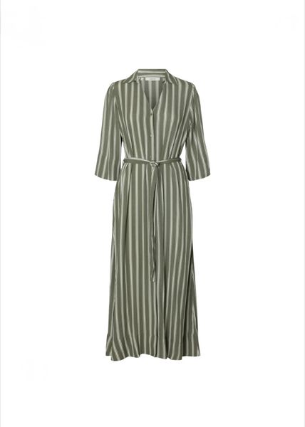 Hovedbilde Selected Femme Flora 3/4 Ankle Shirt Dress Deep Litchen ...