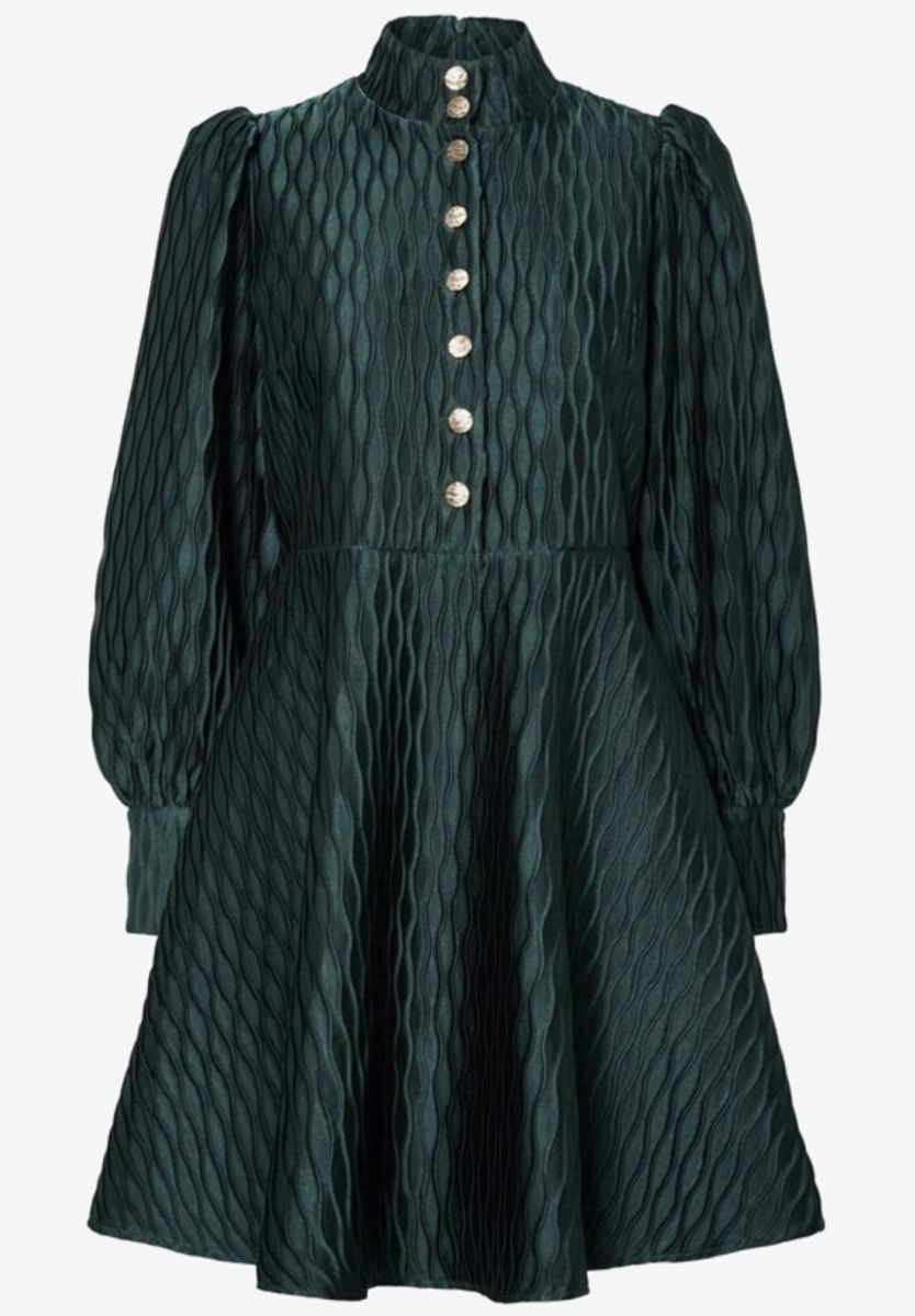 YAS Rippley Dress Ponderosa Pine