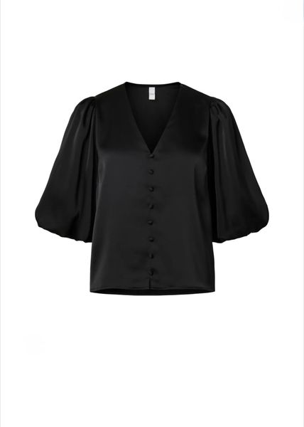Hovedbilde YAS Pella 2/4 V-Neck Topp Black 