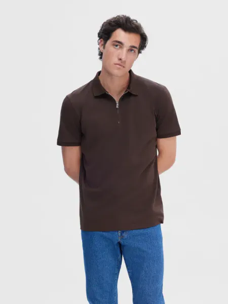 Hovedbilde Selected Homme Fave Zip Polo Demitasse