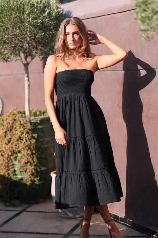Nectar The Bandeau Dress Black 