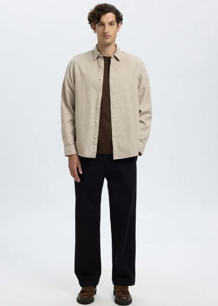 Hovedbilde Selected Homme Noah Brushed Twist Shirt Egret Twisted - ...