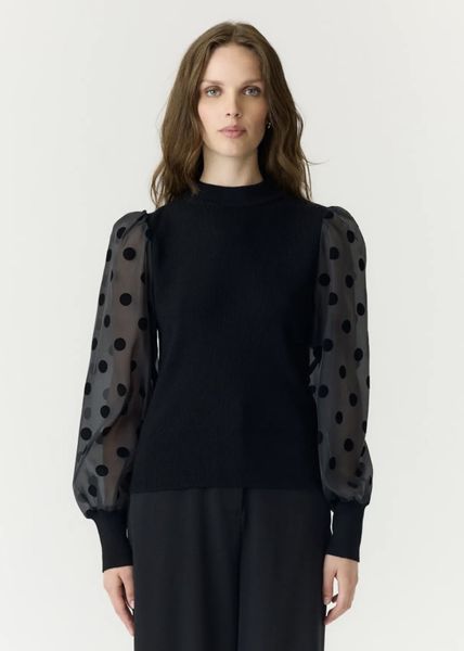 Hovedbilde YAS Dotme Pullover Black