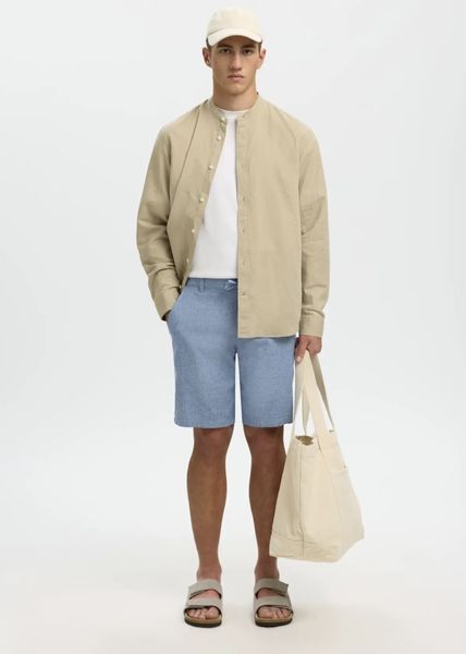 Hovedbilde Selected Homme Shorts Regular Brody Linen Cashmere Blue 