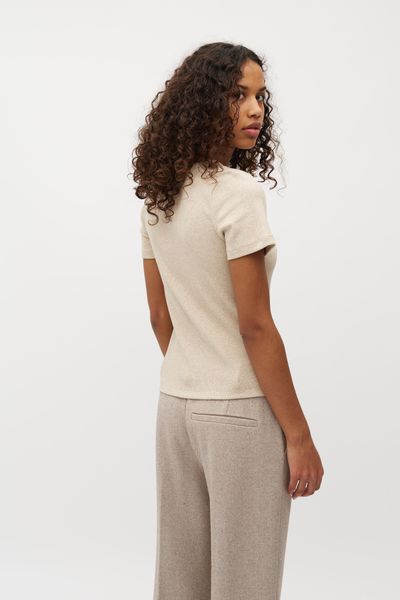 Hovedbilde MbyM Otis Evelyn T-Shirt  Oat Melange