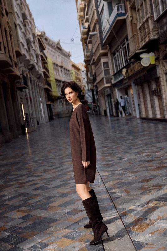 Katrin Uri Lisa Knit Dress Chocolate
