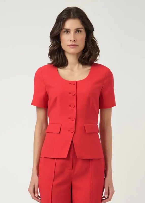 YAS Birmo Blazer Poinsettia