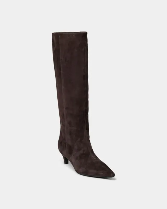 Sofie Schnoor Noreen Ankle Suede Boots Dark Coffee