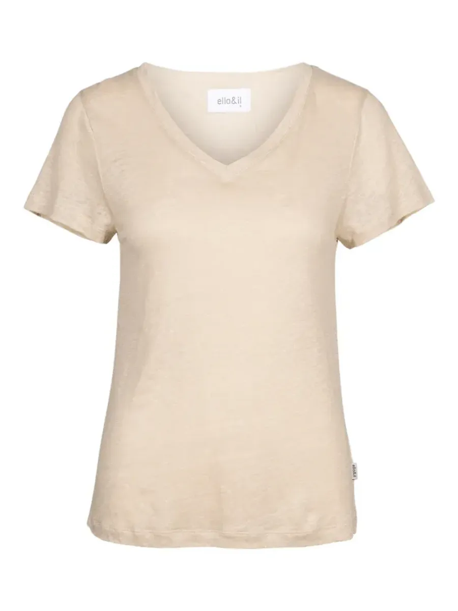 Ella & Il Alethe Linnen Tee Beige