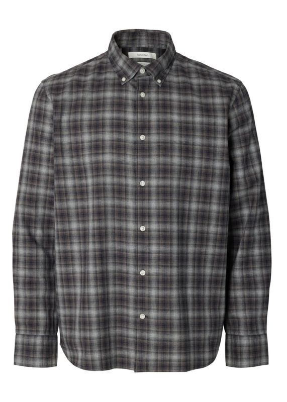 Selected Homme Cole Jay Melange  Shirt SkyCaptain/Brownt