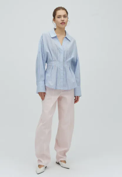 Hovedbilde MbyM Isidor Shirt Light Blue White Stripe 