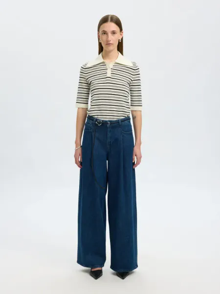Hovedbilde Selected Femme Thea 2/4 Knit Merino Collar Neck