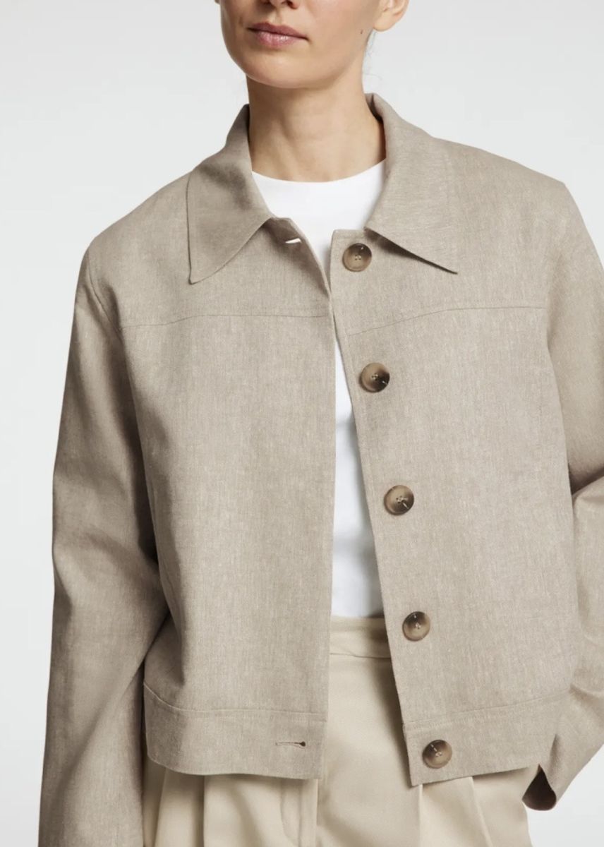 Selected Femme Jada Sun Short Jacket Nomad Melange