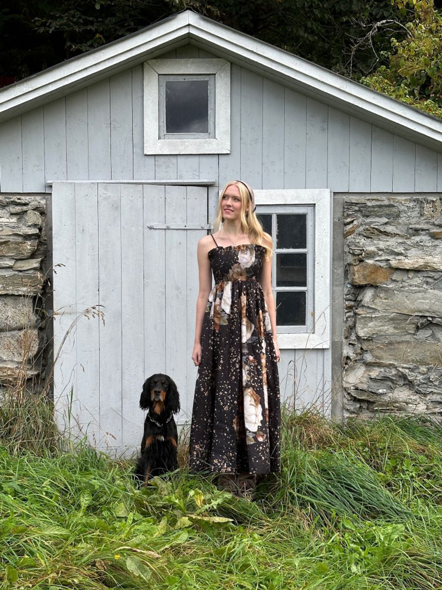 byTiMo Taffeta Gown Dark Rose 
