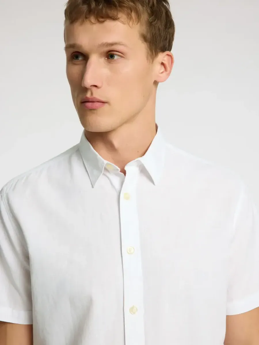 Selected Homme Reg-Sun Shirt White
