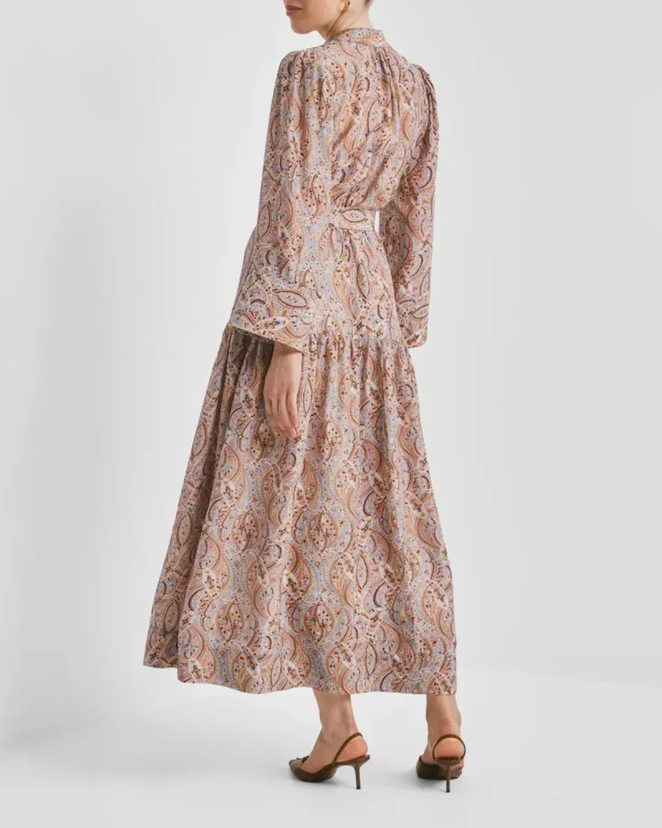 byTiMo Striped Organza Belt Dress  Delicate Paisley  AW26