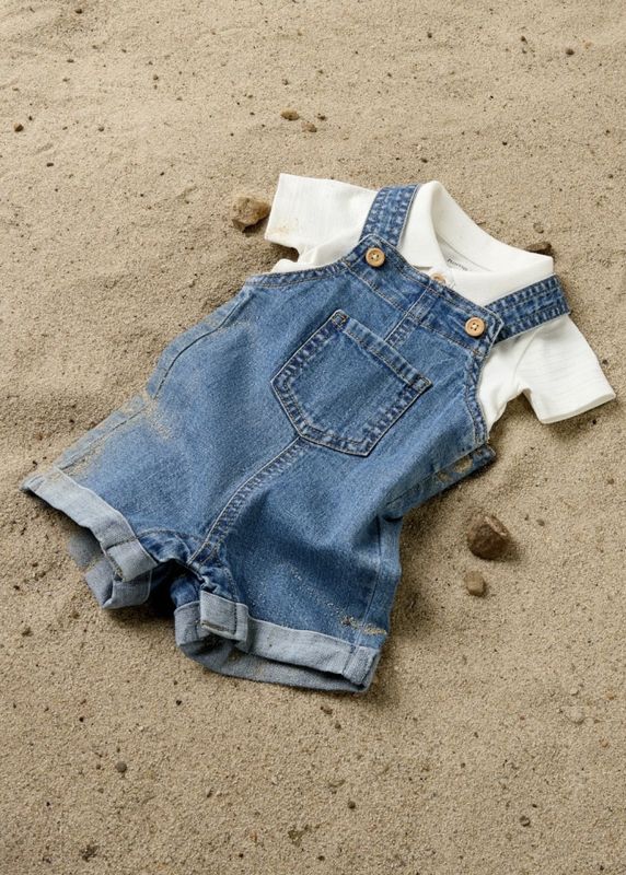 Name It Lou Shorts Overall Medium Blue Denim