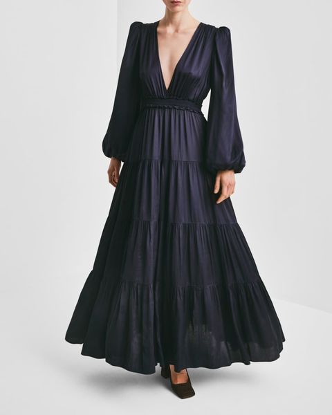Hovedbilde byTiMo Satin Dress Dark Blue