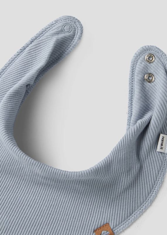 NAME IT Yasim Rib Scarf BIB  Blue Fog