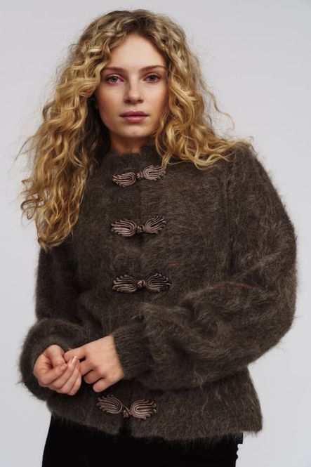 Hovedbilde Ella & Il Shelley Chunky Cardigan Brown