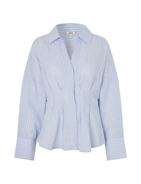 Hovedbilde MbyM Isidore Shirt Light Blue White Stripe 